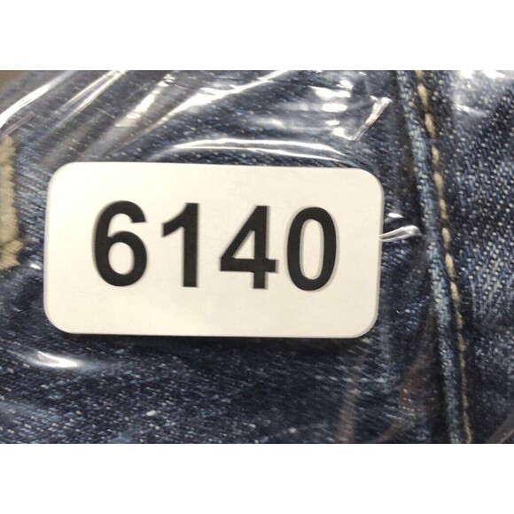 Levi Denim Sleeveless Vest Jacket Size XXL Bleached Stained Factory Destroyed - Picture 15 of 15